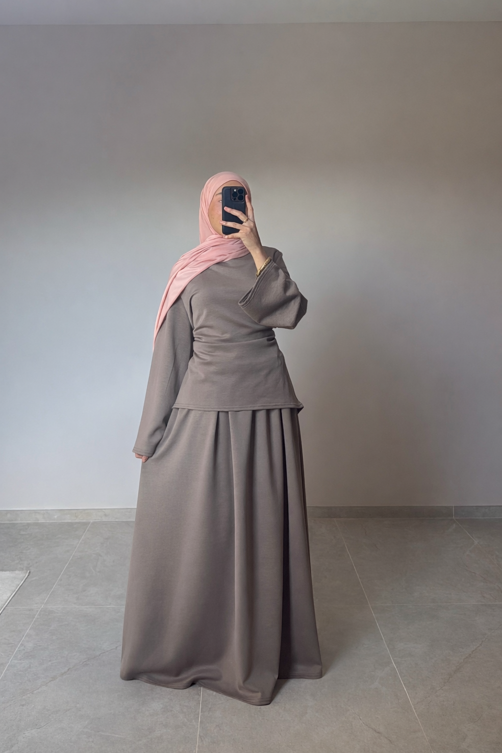 Ensemble jupe TAUPE