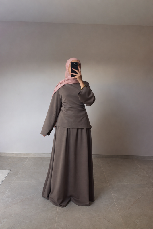 Ensemble jupe TAUPE