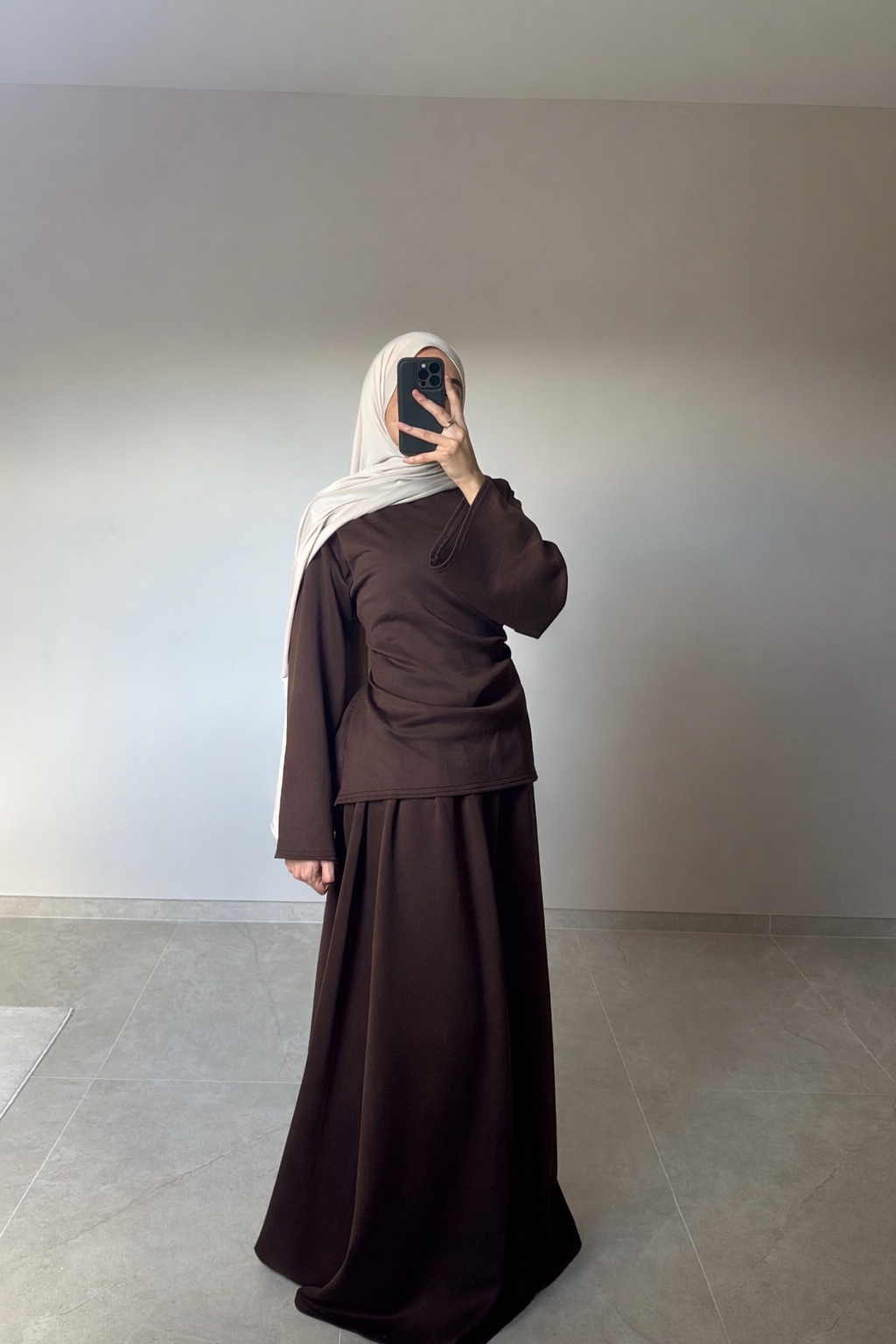 Ensemble jupe MARRON