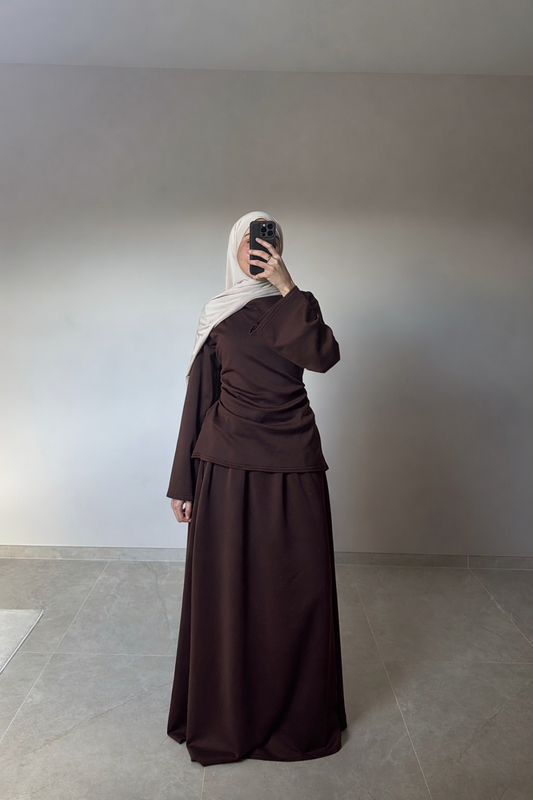 Ensemble jupe MARRON