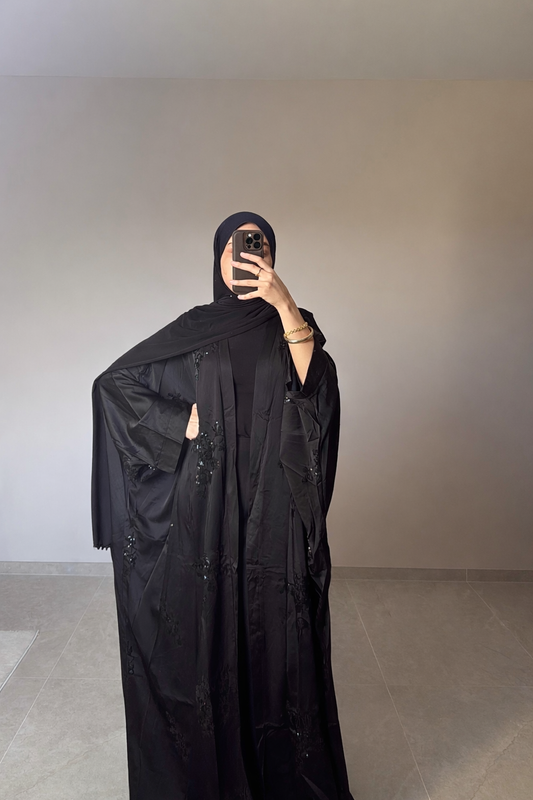 Kimono à sequins NOIR