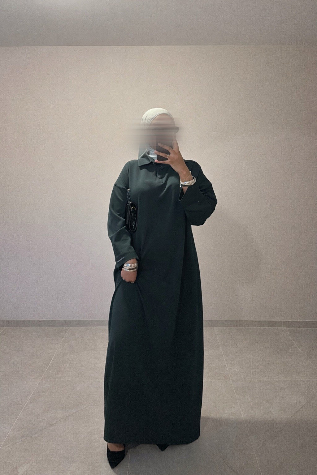 Robe polo verte - CREATION