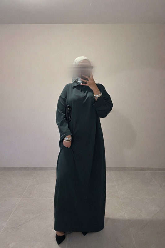 Robe polo verte - CREATION